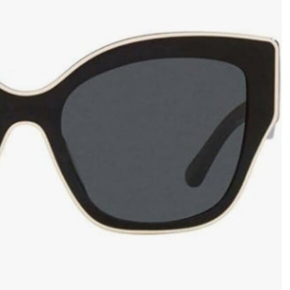 Tory Burch Sunglasses TY 7184 U 192987 Black With Ivory Piping - Picture 10 of 15